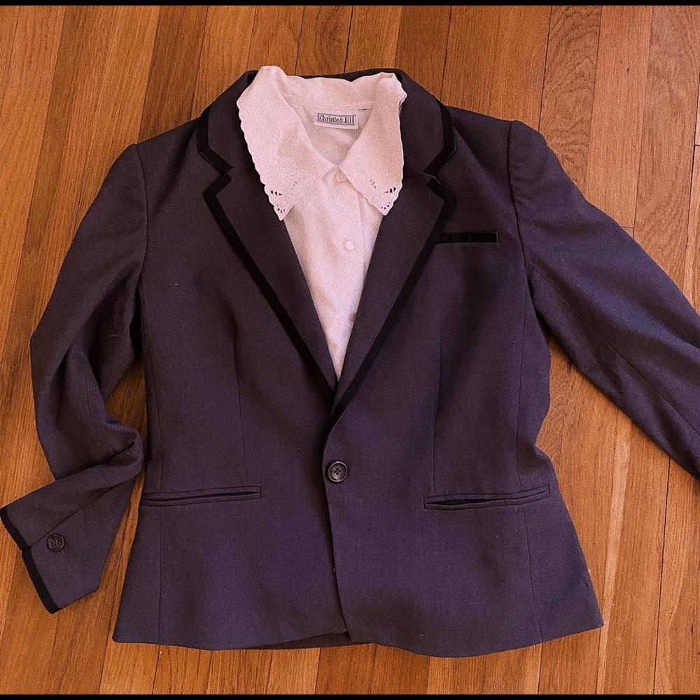Banana Republic Gray Blazer